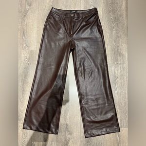 Reitmans Wide Leg Leather Pant